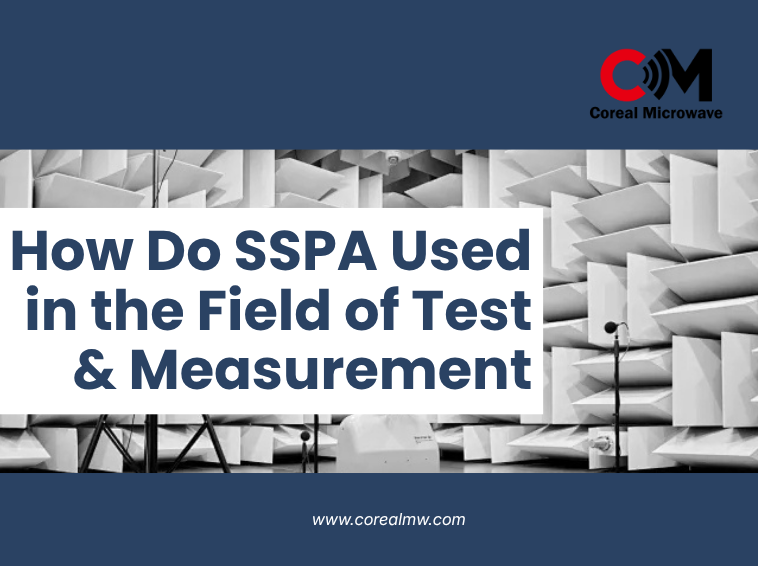 What are the applications of RF power amplifiers in the field of test and measurement?
